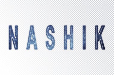 Nashik harfleri, Nashik samanyolu harfleri, saydam arkaplan, kırpma yolu