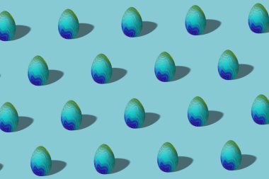 Pastel Paskalya yumurtası, modaya uygun yumurta, Asgari Paskalya konsepti