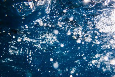 Sudaki Soyut Baloncuklar, Hava Kabarcıkları Su Arkaplanı 