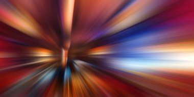 Soyut Hareket hızı arkaplanı, renkli çizgiler ve bulanık