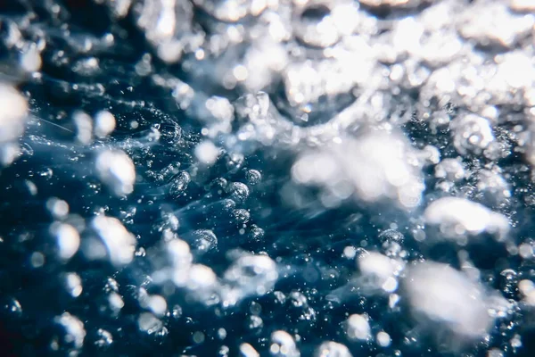 要旨水の泡 気泡水の背景 — ストック写真