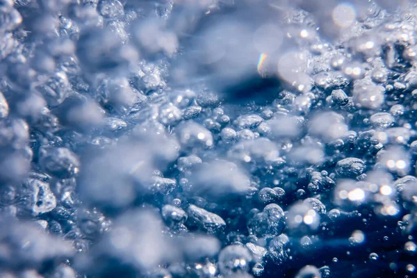 要旨水の泡 気泡水の背景 — ストック写真