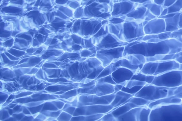 Blue Ripple Water Hintergrund Wasseroberfläche Blue Swimming Pool — Stockfoto