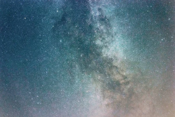 Noční Obloha Zářivými Hvězdami Mléčná Dráha Galaxie — Stock fotografie