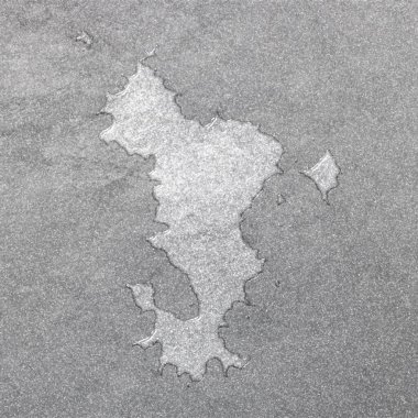 Mayotte haritası, gümüş arkaplan, harita arkaplan