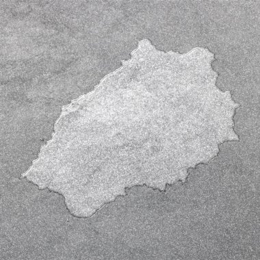 Saint Helena haritası, gümüş arkaplan, harita geçmişi