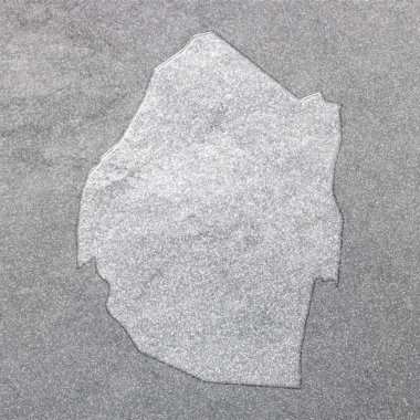 Svaziland haritası, gümüş arkaplan, harita arkaplan