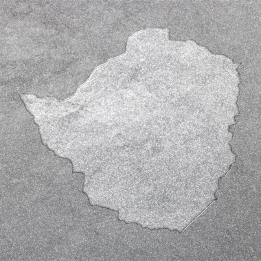 Zimbabwe haritası, gümüş arkaplan, harita arkaplan