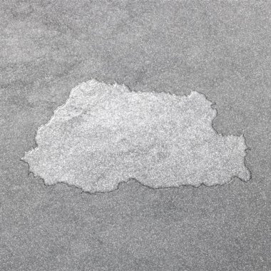 Bhutan haritası, gümüş arkaplan, harita arkaplan