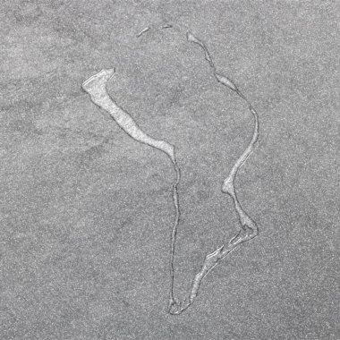 İngiliz Hint Okyanusu Bölgesi haritası, gümüş arkaplan, harita geçmişi