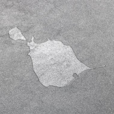 Heard Adası ve McDonald Adaları haritası, gümüş arkaplan, harita geçmişi