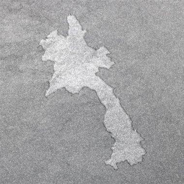 Laos haritası, gümüş arkaplan, harita arkaplan