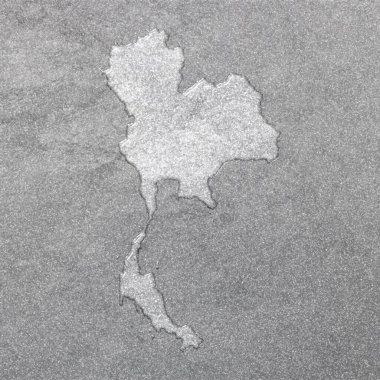 Tayland haritası, gümüş arkaplan, harita arkaplan