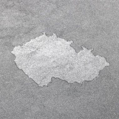 Çek Cumhuriyeti haritası, gümüş arkaplan, harita geçmişi