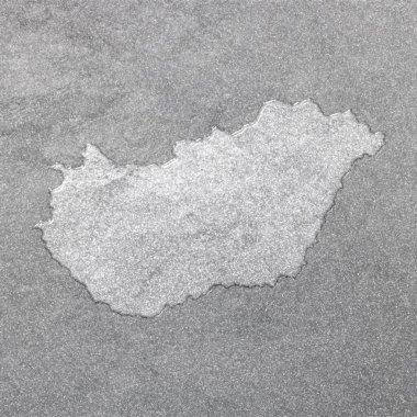 Macaristan haritası, gümüş arkaplan, harita arkaplan