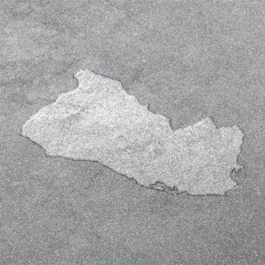 El Salvador haritası, gümüş arkaplan, harita geçmişi