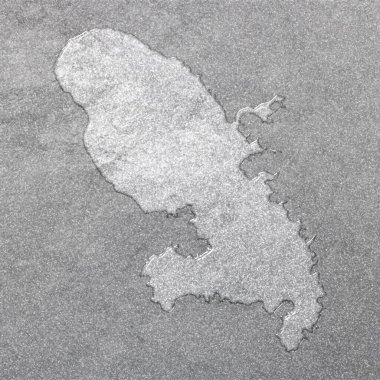 Martinik haritası, gümüş arkaplan, harita arkaplan