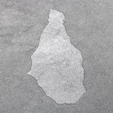 Montserrat haritası, gümüş arkaplan, harita arkaplan