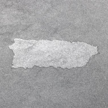 Porto Riko haritası, gümüş arkaplan, harita arkaplan