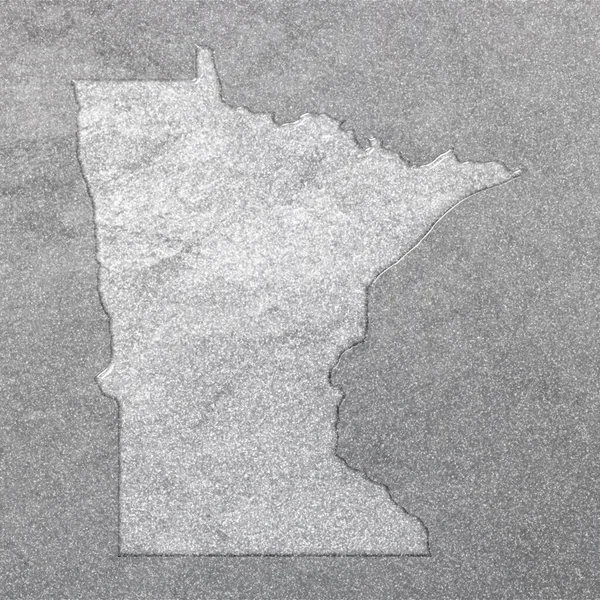 Карта Міннесоти Срібне Тло Мапа Фону — стокове фото