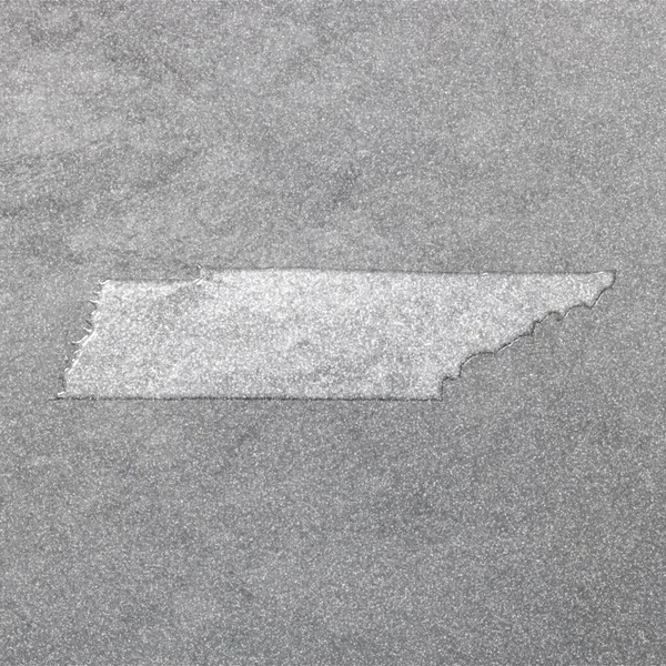 Карта Теннессі Срібне Тло Мапа Фону — стокове фото