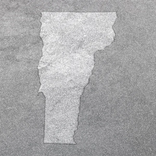 Mapa Vermontu Stříbrné Pozadí Mapa Pozadí — Stock fotografie