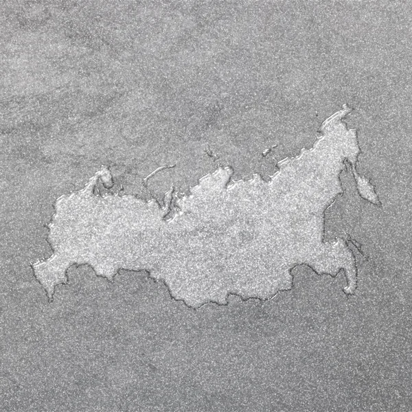 Mappa Della Russia Sfondo Argentato Sfondo Della Mappa — Foto Stock