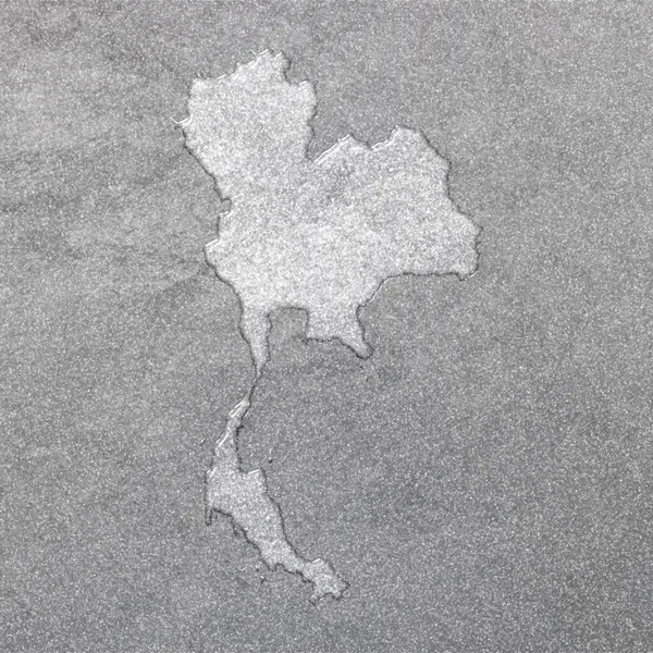 Карта Таїланду Срібне Тло Мапа Фон — стокове фото