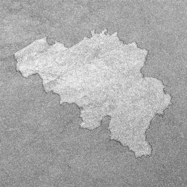 Map Belgium Silver Background Map Background — Stock Photo, Image