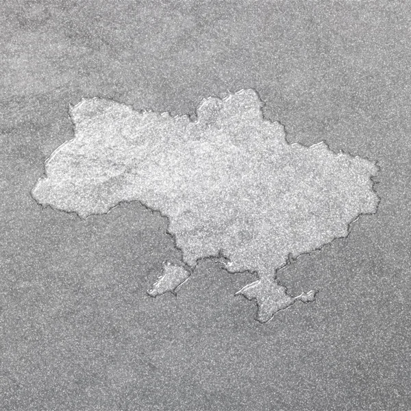 Карта України Срібне Тло Мапа — стокове фото