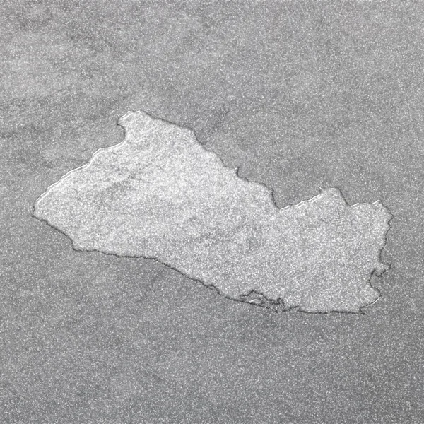 El Salvador haritası, gümüş arkaplan, harita geçmişi