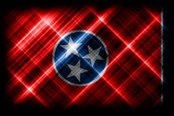 Tennessee Bandeira Estado Tennessee Bandeira Fundo Bandeira Moderna — Fotografia de Stock