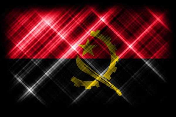 Angola Zászló Nemzeti Zászló Modern Zászló Háttér — Stock Fotó