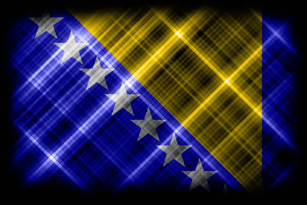 Bosnia Herzegovina Flag National Flag Modern Flag Background — Stock Photo, Image