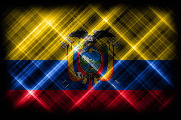 Ecuador Flag National Flag Modern Flag Background — Stock Photo, Image