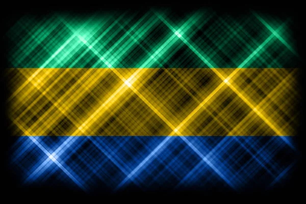 Bandiera Del Gabon Bandiera Nazionale Sfondo Bandiera Moderna — Foto Stock