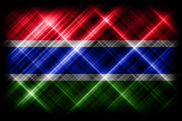 Bandeira Gâmbia Bandeira Nacional Fundo Bandeira Moderna — Fotografia de Stock