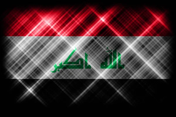 Irak Vlag Nationale Vlag Moderne Vlag Achtergrond — Stockfoto