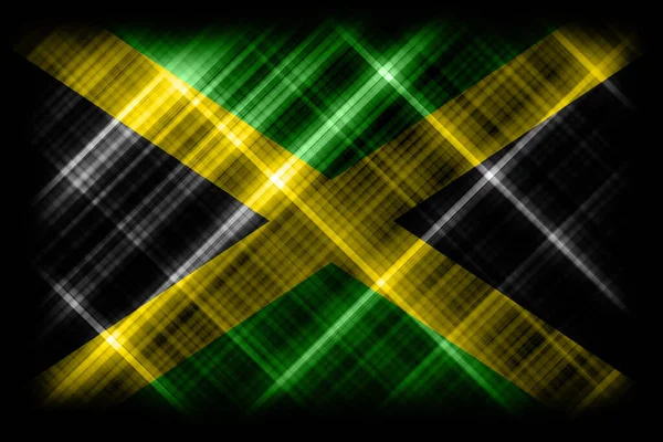 Σημαία Τζαμάικα Εθνική Σημαία Σύγχρονη Σημαία Φόντο — Φωτογραφία Αρχείου