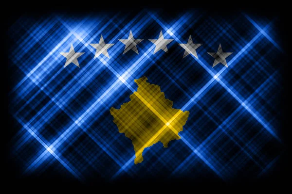 Kosovo Flagga Nationell Flagga Modern Flagga Bakgrund — Stockfoto