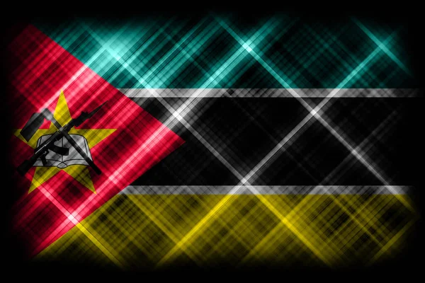 莫桑比克国旗 现代国旗背景 — 图库照片