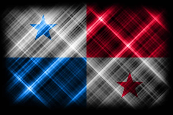 Панамський Прапор Національний Прапор Сучасний Прапор — стокове фото