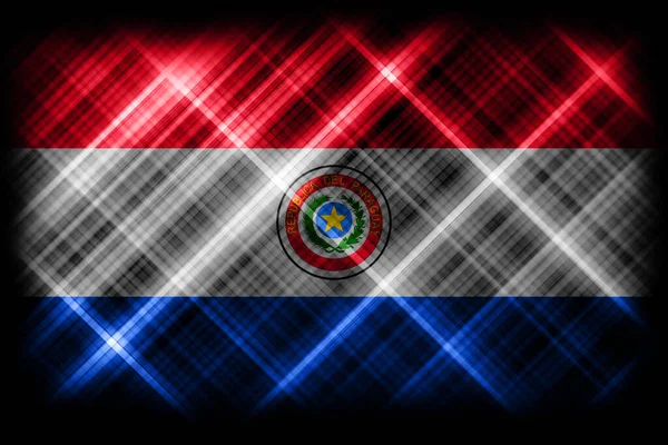 Paraguay Flag National Flag Modern Flag Background — Stock Photo, Image