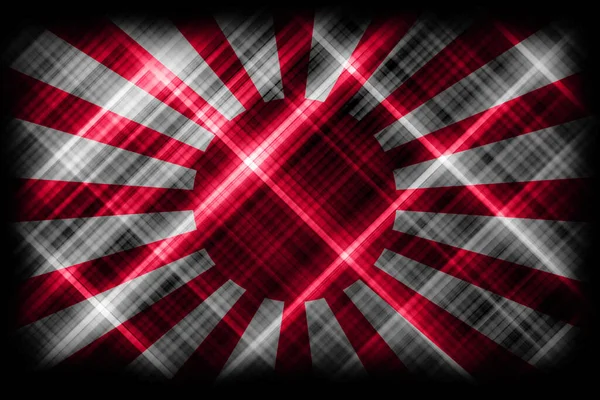 Rising Sun Flag National Flag Modern Flag Background — Stock Photo, Image