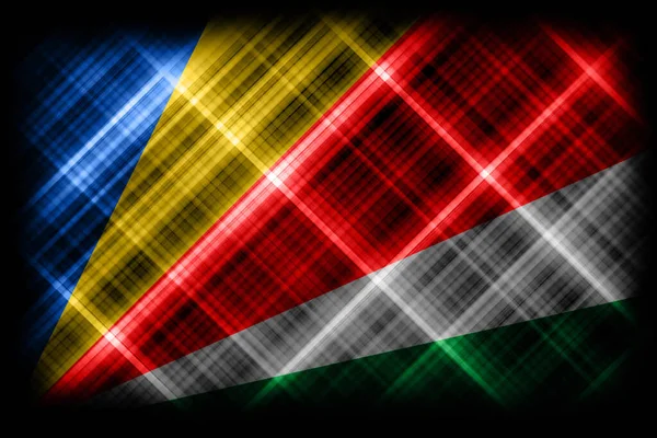 Flagge Der Seychellen Nationalflagge Moderner Fahnenhintergrund — Stockfoto