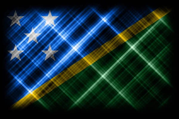 Bandiera Delle Isole Salomone Bandiera Nazionale Sfondo Bandiera Moderna — Foto Stock