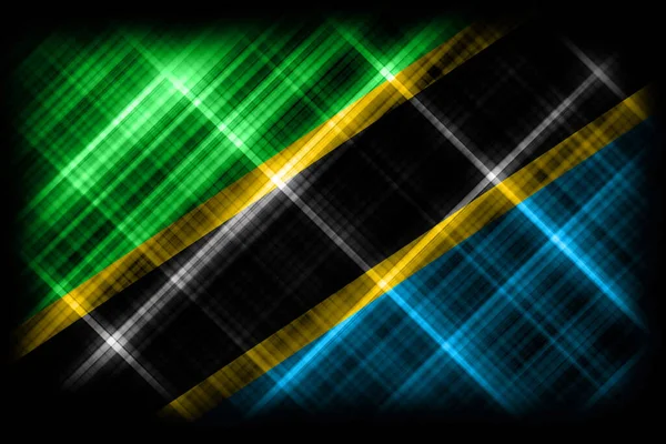Bandeira Tanzânia Bandeira Nacional Fundo Bandeira Moderna — Fotografia de Stock