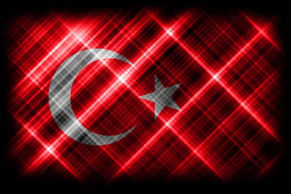 Törökország Zászló Nemzeti Zászló Modern Zászló Háttér — Stock Fotó