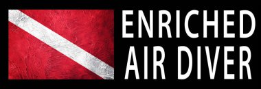 Zenginleştirilmiş hava dalgıcı, dalgıç aşağı bayrak, dalgıç bayrağı, dalgıç