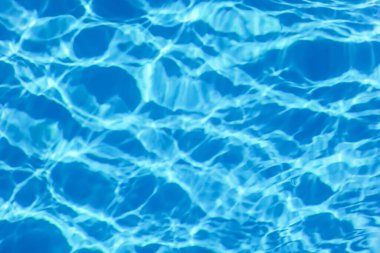Mavi Dalgalı Su Arkaplanı, Yüzen Havuz Suyu Güneş Yansıması